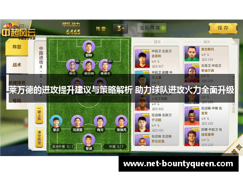 莱万德的进攻提升建议与策略解析 助力球队进攻火力全面升级